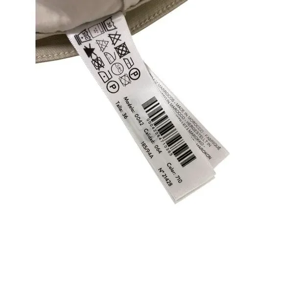 Massimo Dutti Men Denim Pants EU 46 US 36 Beige Slim Fit Trousers 0042/064 NWT